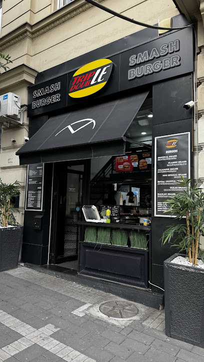 This is Triple Double Smash Burger's logo