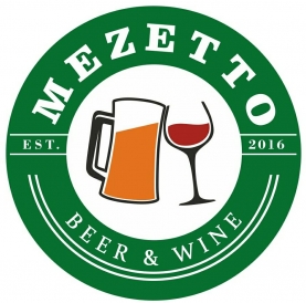 This is Mezetto Beer & Wine's logo