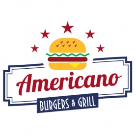 This is Americano Burgers & Grill's logo