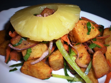 Картофки с ананас
