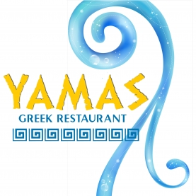This is YAMAS гръцки ресторант's logo