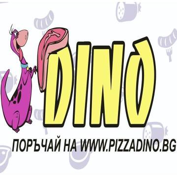 This is Dino-Pizza BBQ 's logo