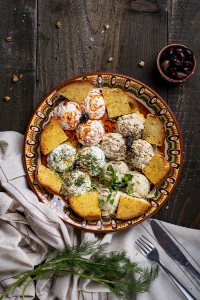 A PLATTER OF APPETIZERS