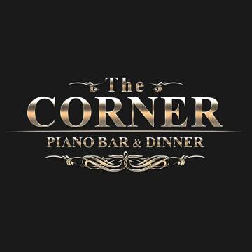 This is The Corner Piano Bar & Dinner's logo