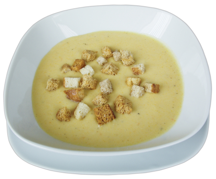 Картофена крем супа с крутони 