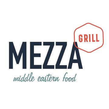 This is Mezza Grill Restaurant's logo