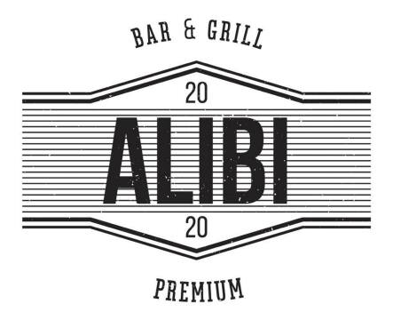 This is Alibi Bar & Grill Park's logo