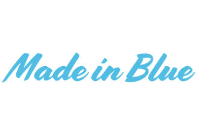 This is Made in Blue's logo
