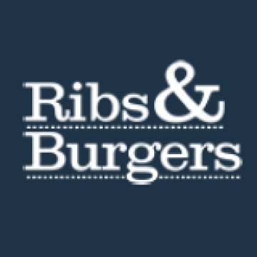 This is Ribs & Burgers's logo