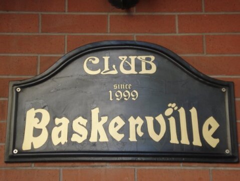 This is BASKERVILLE Bar's logo