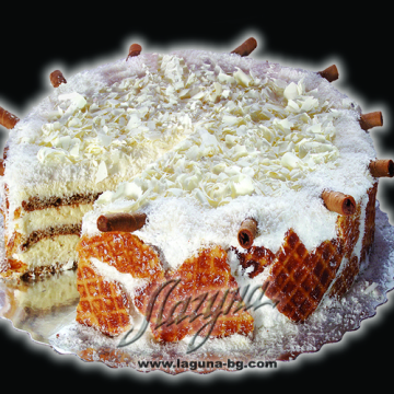 Шоколадова торта "Бял Рафаело"