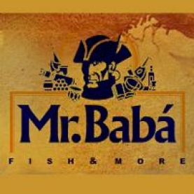 This is Mr. Baba Fish & More's logo