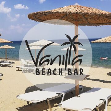 This is  Vanilla Beach Bar Kabakum's logo