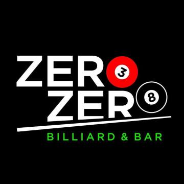 This is Zero Zero Billiard & Bar's logo