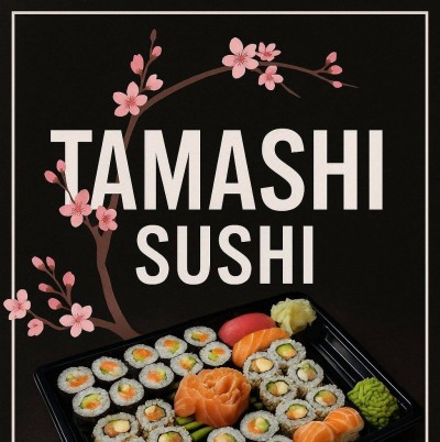 This is Tamashi sushi Varna's logo