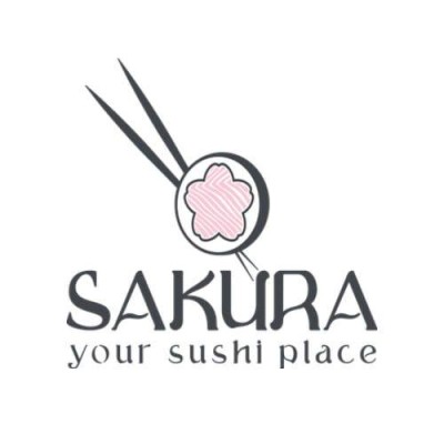 This is Sakura Sushi point 's logo
